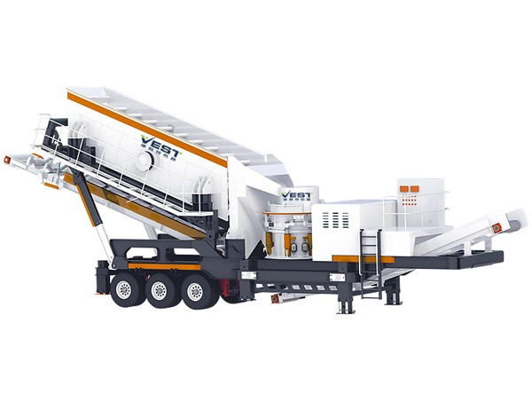 VK Tyre Mobile Cone Crushing Plant