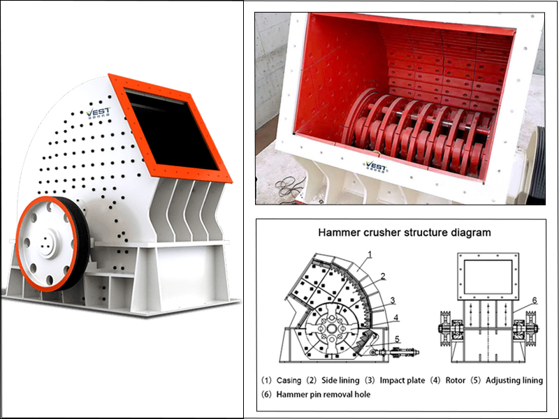 Hammer crusher structure diagram